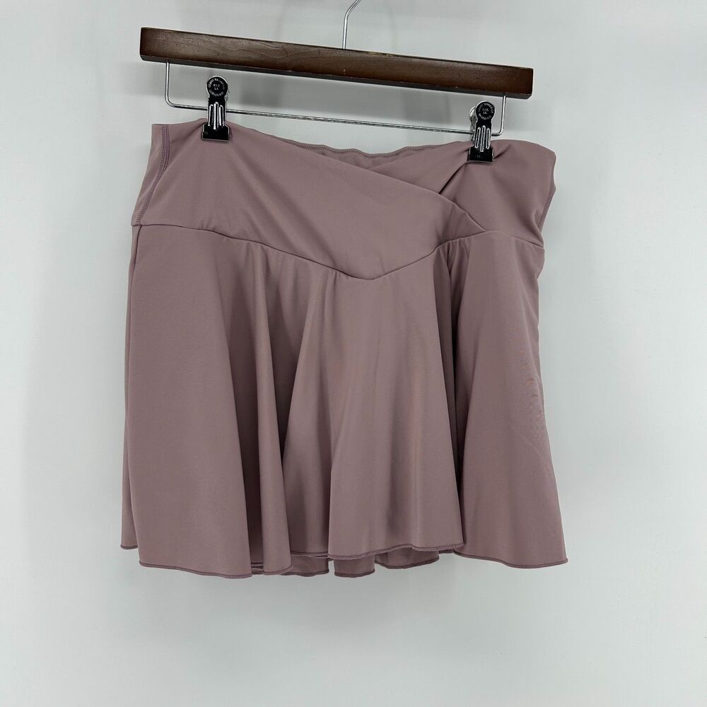 NWT Halara SoftlyZero Airy Crossover 2-in-1 Skirt Women's XL Muted Pink